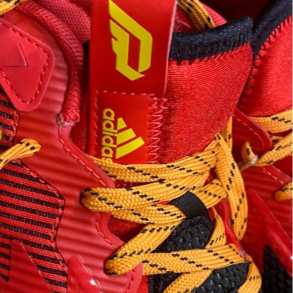 Adidas x Disney Mr. Incredible NWT Dame 8 Red Yellow Basketball Sneakers 5Y - Picture 9 of 15